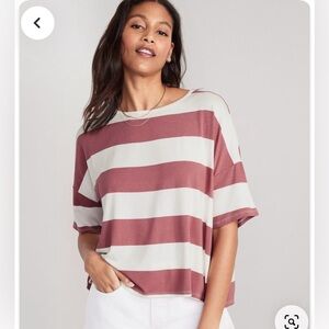 Luxe oversized cropped tee